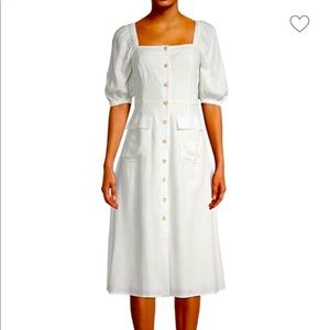 BCBG Off White midi dress